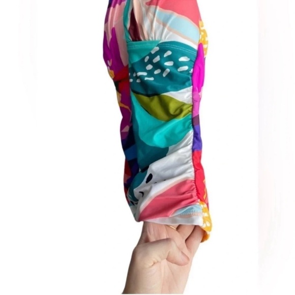 LA BLANCA Eclectic Shore Halter Tankini Top Size 4 - Picture 4 of 13